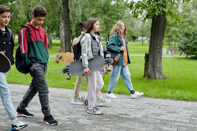 Youth walking
